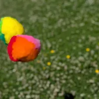 fliegende Bälle