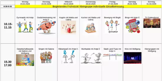 Wochenplan