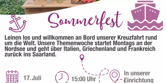 Sommerfest mit Kreuzfahrtflair