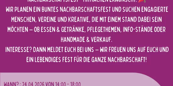 Nachbarschaftsfest 2026