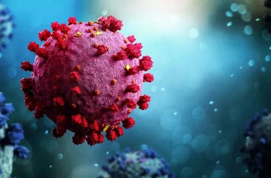 Coronavirus Covid-19 background - 3d rendering
