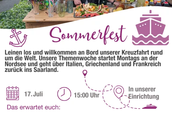 Sommerfest mit Kreuzfahrtflair