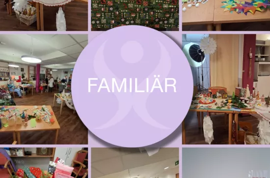 Ausstellungsstände des Nikolausbasars