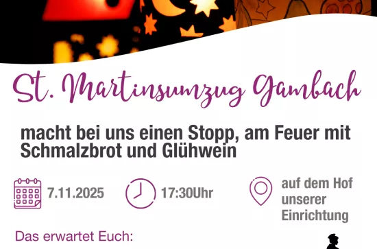 Ihr seid herzlich eingeladen zum St. Martins feuer mit Umtrunk und Schmalzebrot bei uns auf dem Hof um 17:30Uhr