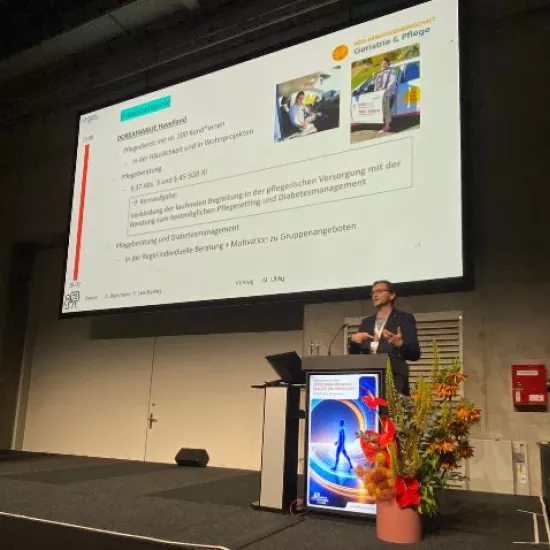 Michael Uhlig auf dem Kongress der Deutschen Diabetes Gesellschaft 